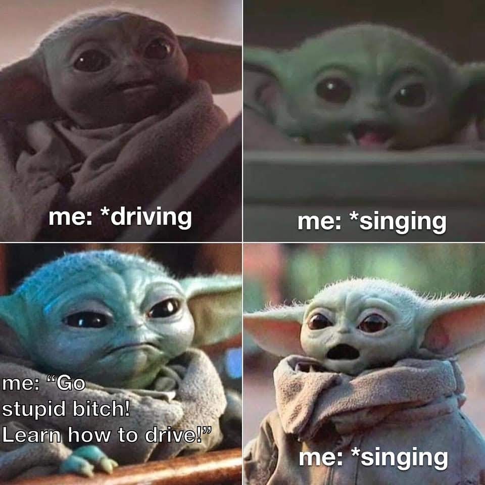 The meme is a humorous take on the phrase "I can sing" by featuring a character from the Star Wars franchise, Grogu (also known as Baby Yoda), looking unimpressed and unenthusiastic while singing. The text "I can sing" is written below the image, but it's clear that Baby Yoda is not enjoying the experience. The meme is likely used to poke fun at someone who thinks they can sing, but in reality, they can't.